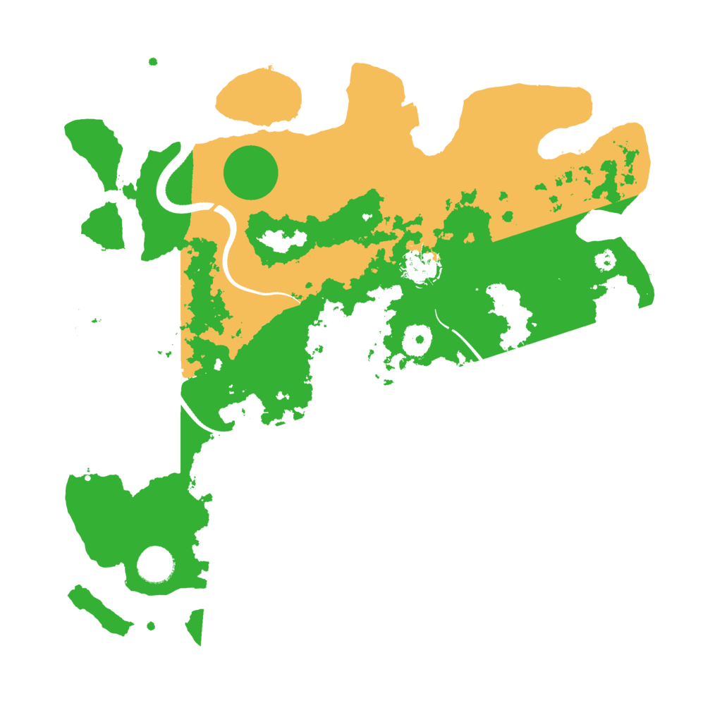 Biome Rust Map: Procedural Map, Size: 3500, Seed: 529544807