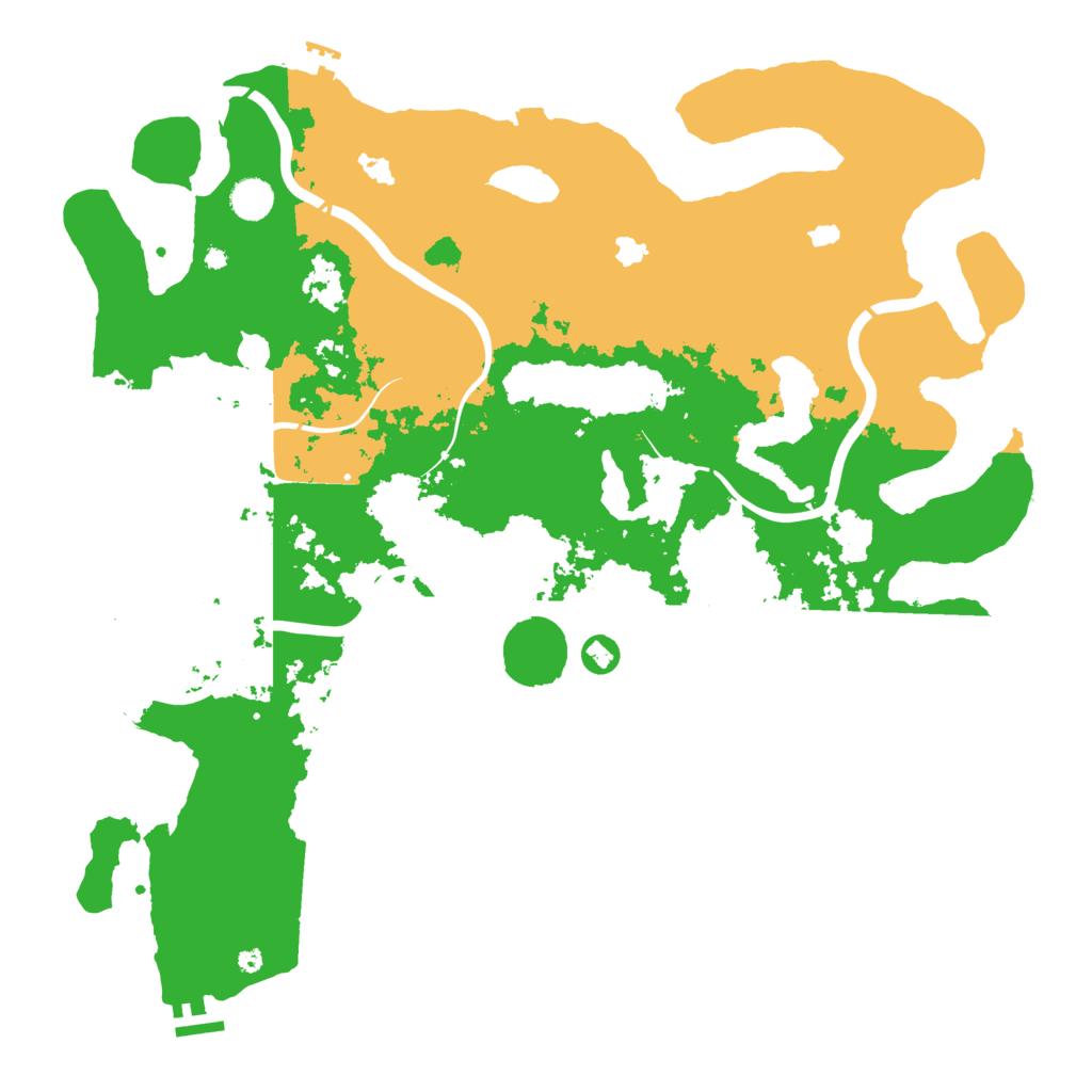 Biome Rust Map: Procedural Map, Size: 4500, Seed: 53288760