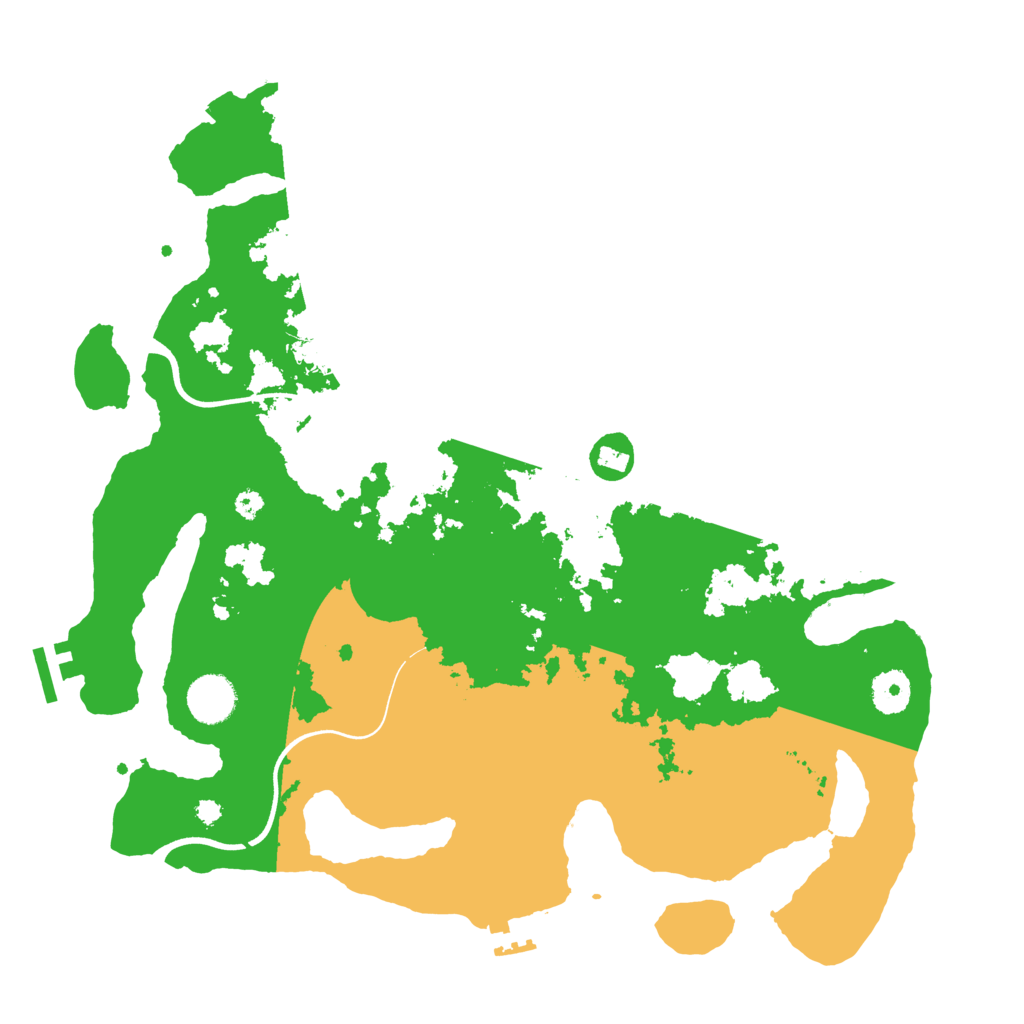 Biome Rust Map: Procedural Map, Size: 3700, Seed: 468105759