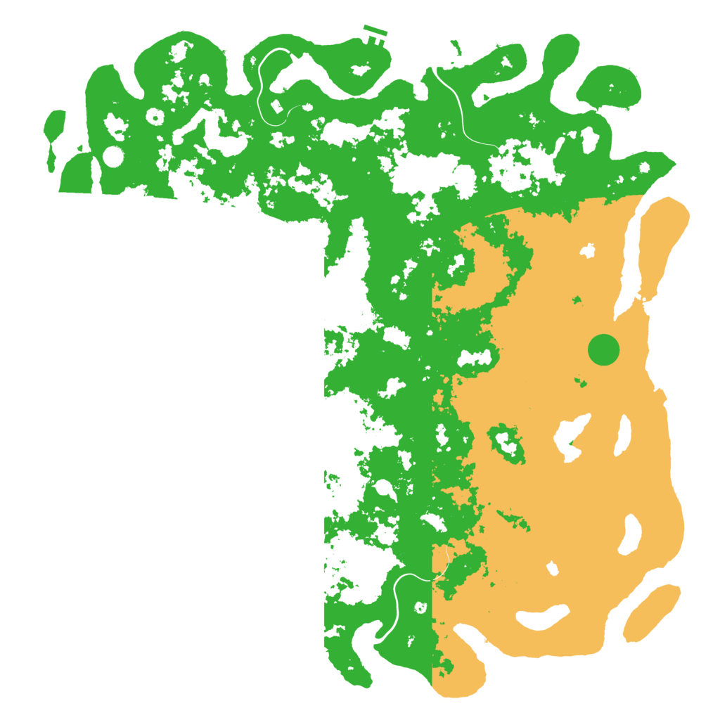 Biome Rust Map: Procedural Map, Size: 6000, Seed: 19731221