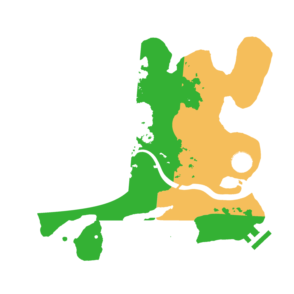 Biome Rust Map: Procedural Map, Size: 2499, Seed: 1263476743