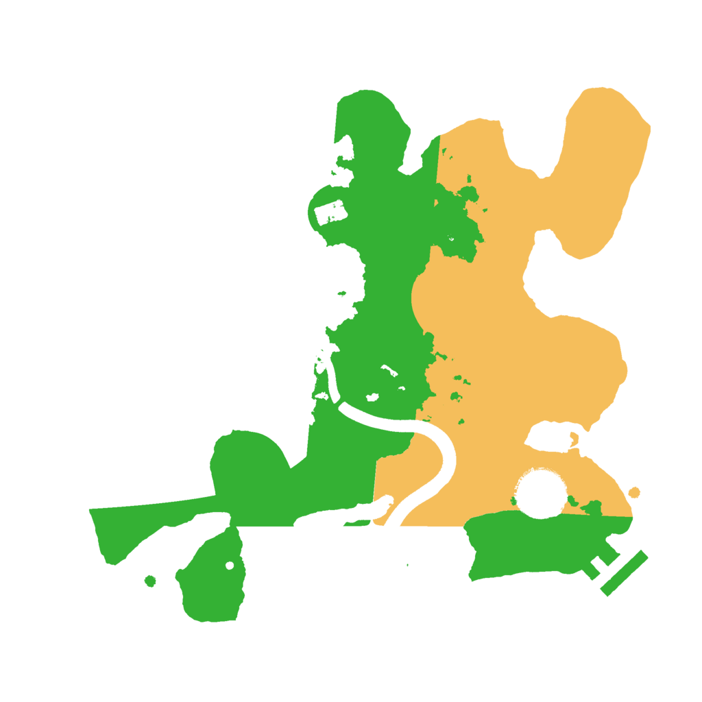 Biome Rust Map: Procedural Map, Size: 2499, Seed: 1263476743