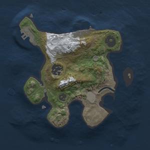 Thumbnail Rust Map: Procedural Map, Size: 2000, Seed: 123456789, 8 Monuments