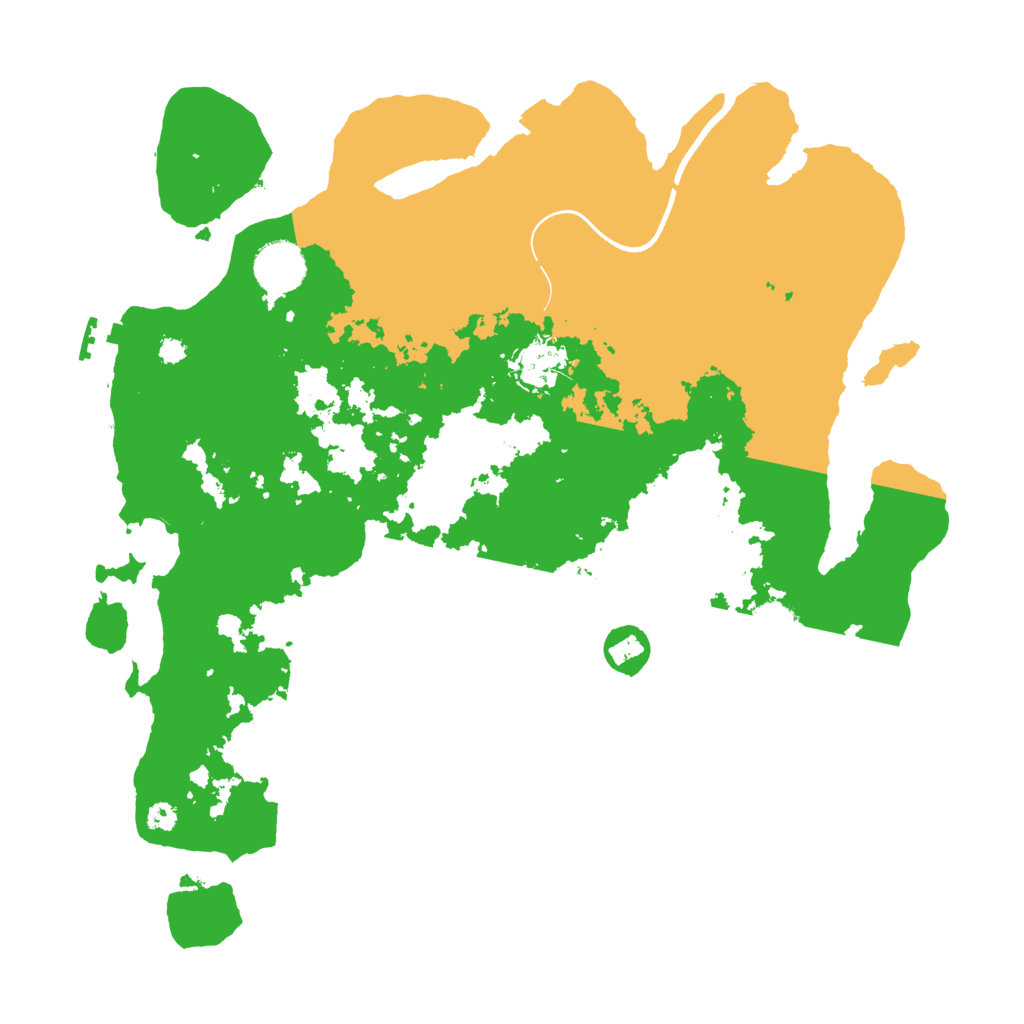 Biome Rust Map: Procedural Map, Size: 3500, Seed: 624562