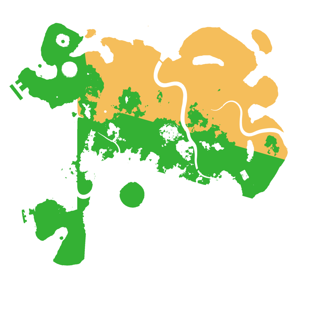 Biome Rust Map: Procedural Map, Size: 3500, Seed: 132172