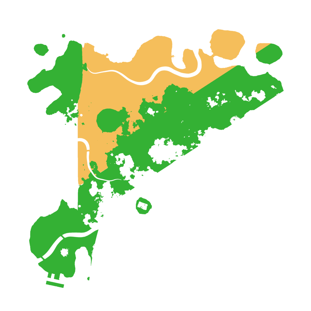 Biome Rust Map: Procedural Map, Size: 3500, Seed: 161228683