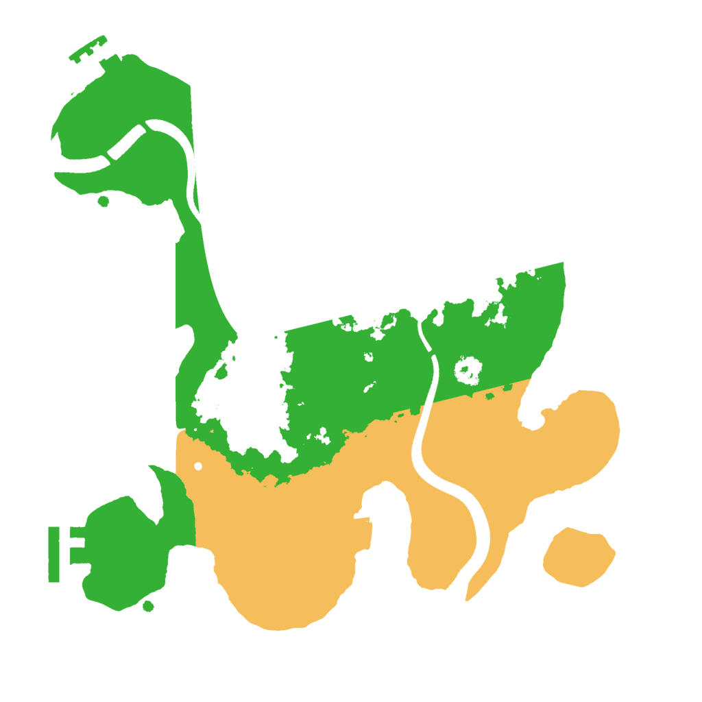 Biome Rust Map: Procedural Map, Size: 2550, Seed: 1