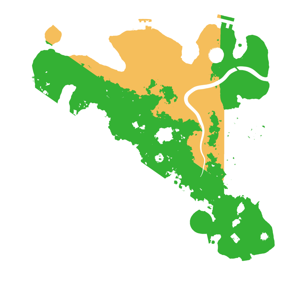 Biome Rust Map: Procedural Map, Size: 3500, Seed: 560399