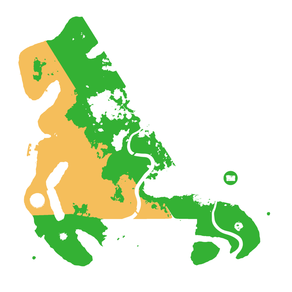Biome Rust Map: Procedural Map, Size: 3500, Seed: 618901