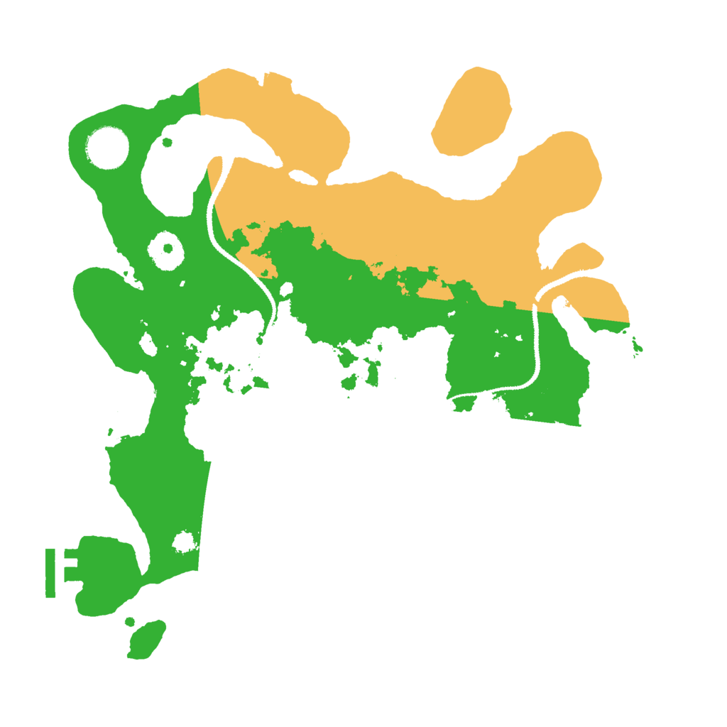 Biome Rust Map: Procedural Map, Size: 3000, Seed: 2110