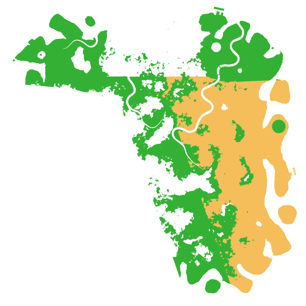 Biome Rust Map: Procedural Map, Size: 6000, Seed: 6496