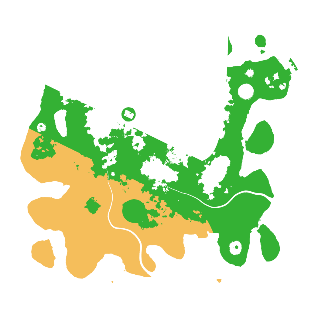 Biome Rust Map: Procedural Map, Size: 3500, Seed: 634635283