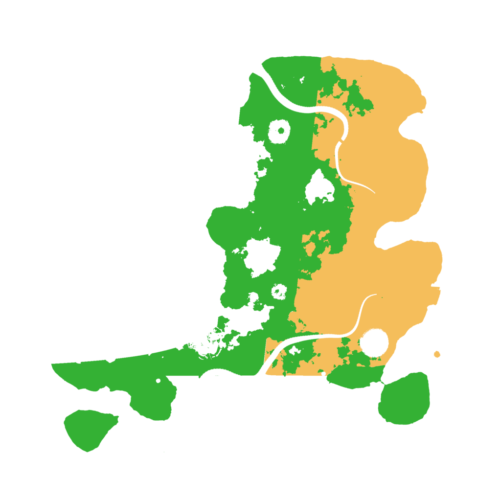 Biome Rust Map: Procedural Map, Size: 3200, Seed: 222783288