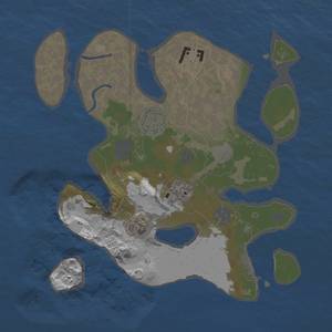 Thumbnail Rust Map: Procedural Map, Size: 2800, Seed: 6738, 10 Monuments