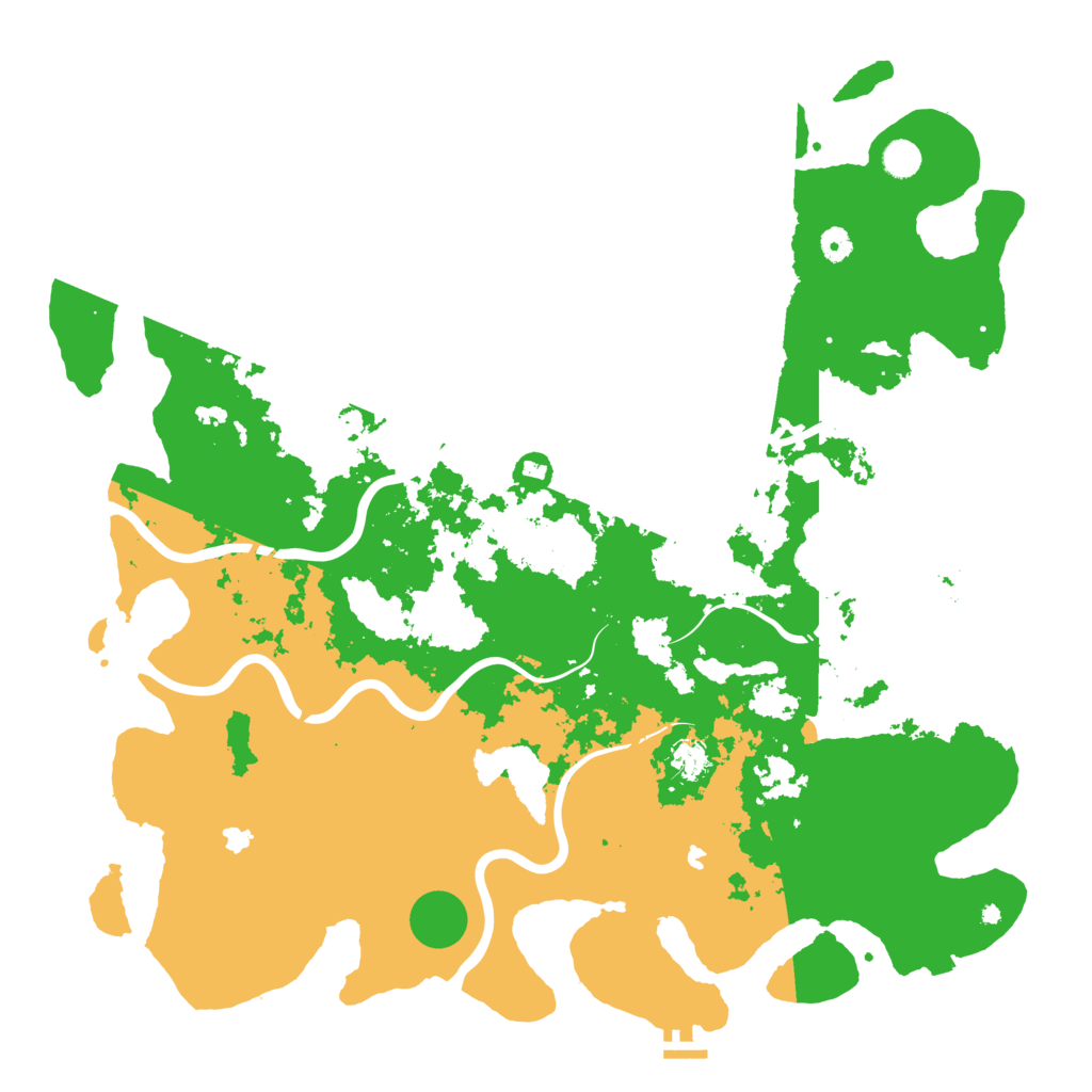 Biome Rust Map: Procedural Map, Size: 5000, Seed: 132281704
