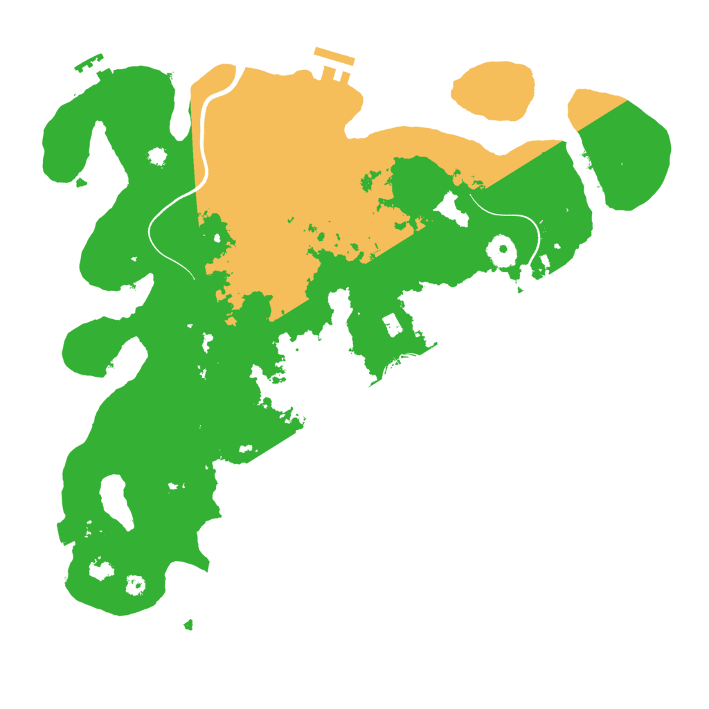 Biome Rust Map: Procedural Map, Size: 3500, Seed: 857332