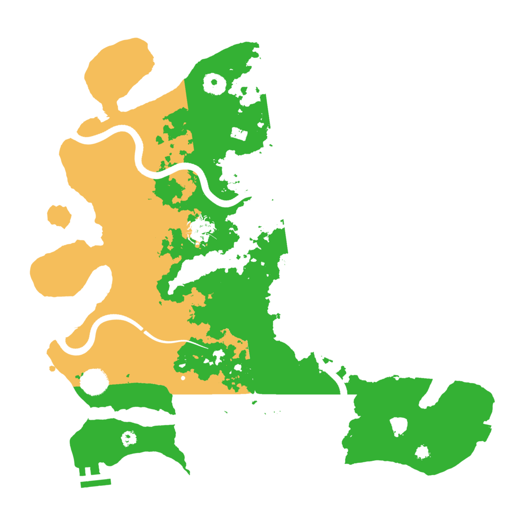 Biome Rust Map: Procedural Map, Size: 3500, Seed: 1538842427