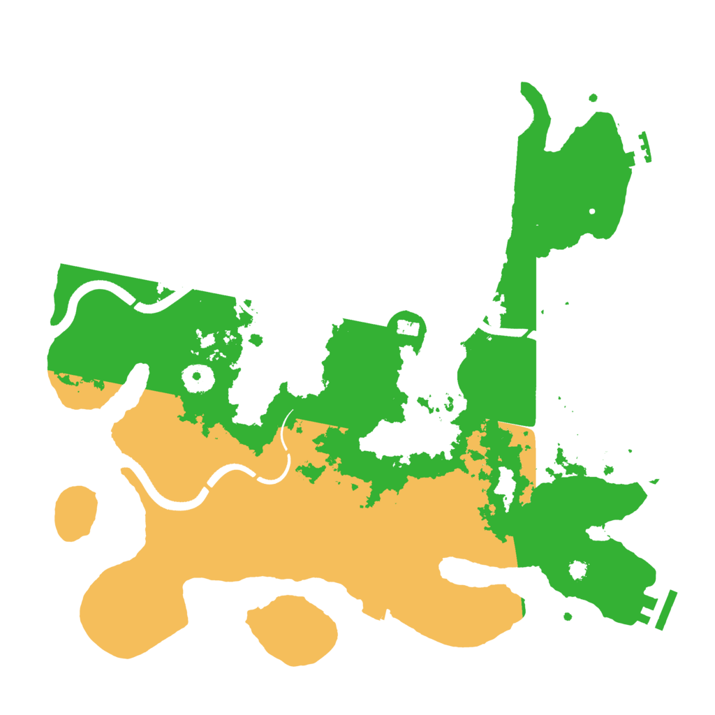 Biome Rust Map: Procedural Map, Size: 3500, Seed: 3309169