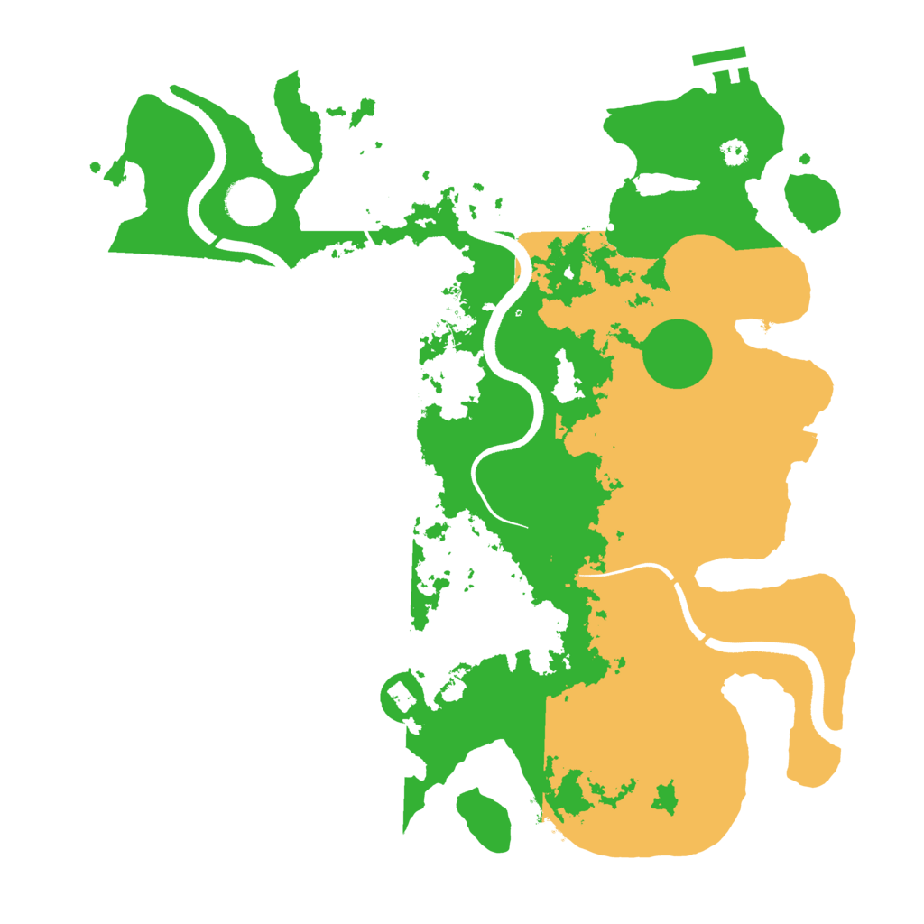 Biome Rust Map: Procedural Map, Size: 3500, Seed: 744143