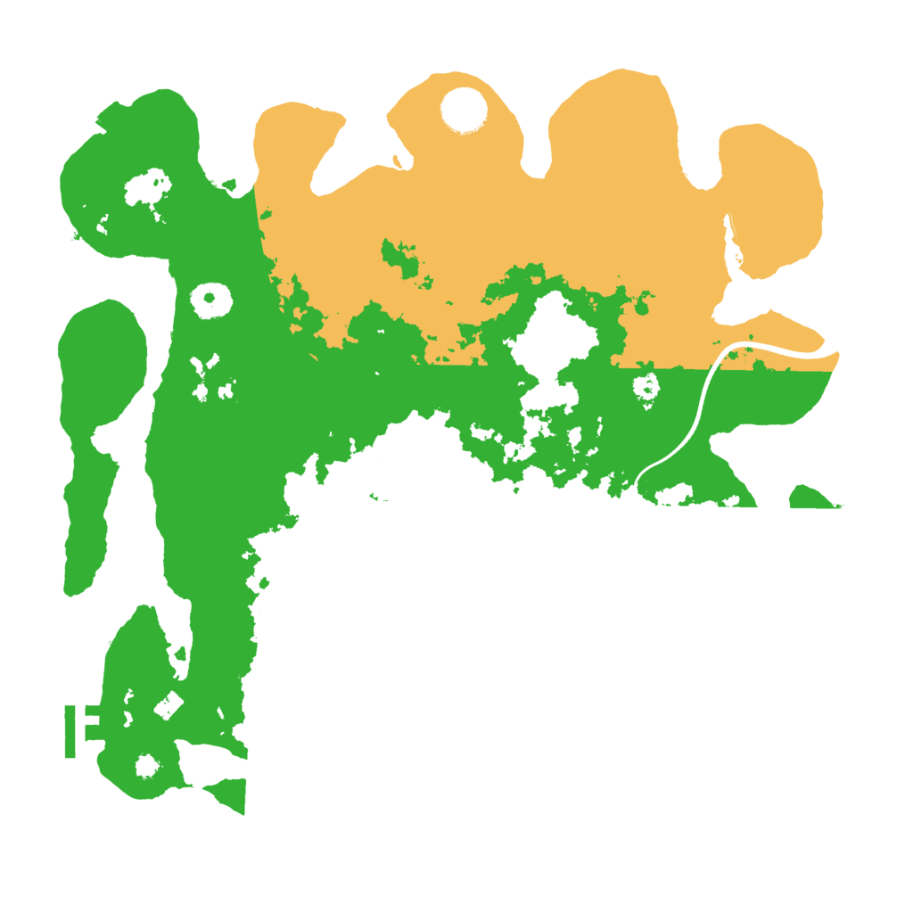 Biome Rust Map: Procedural Map, Size: 3500, Seed: 738504