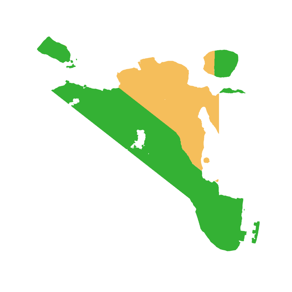 Biome Rust Map: Procedural Map, Size: 2000, Seed: 20210501