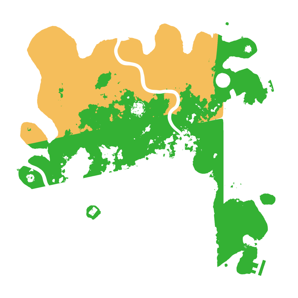 Biome Rust Map: Procedural Map, Size: 3800, Seed: 213535