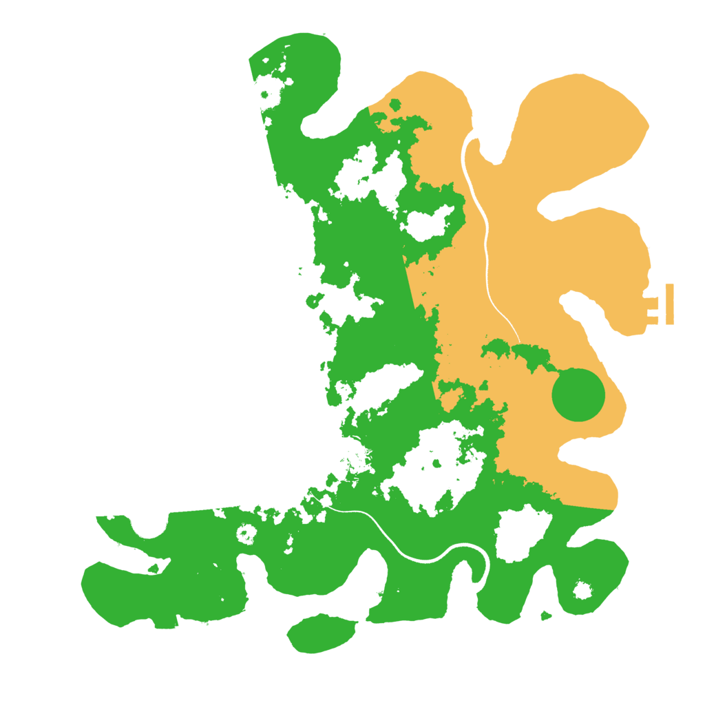 Biome Rust Map: Procedural Map, Size: 3500, Seed: 229311294