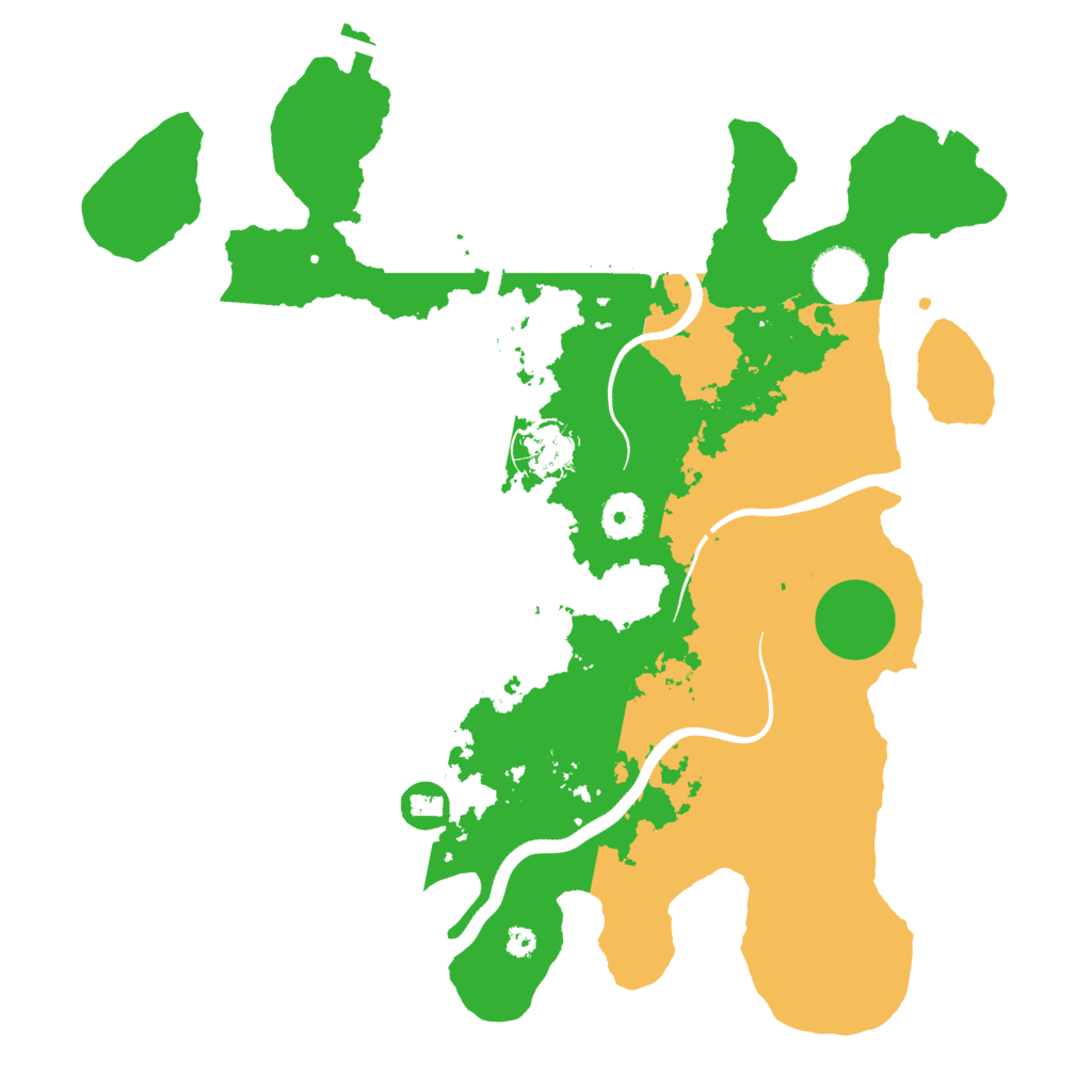 Biome Rust Map: Procedural Map, Size: 3600, Seed: 9116879