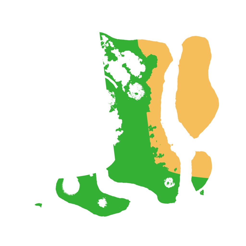 Biome Rust Map: Procedural Map, Size: 2500, Seed: 67387