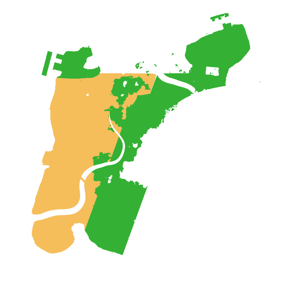 Biome Rust Map: Procedural Map, Size: 2400, Seed: 12878