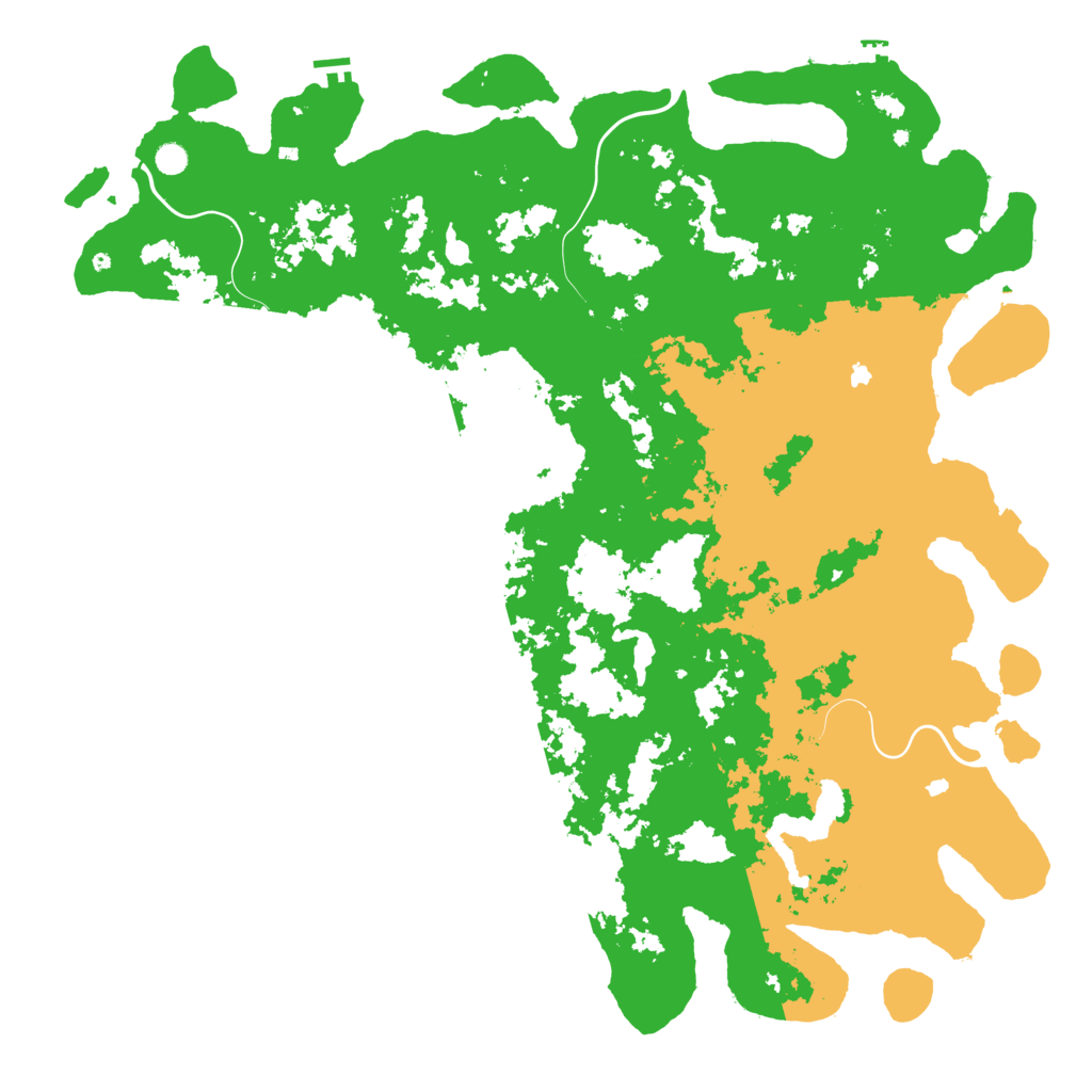 Biome Rust Map: Procedural Map, Size: 6000, Seed: 8325656