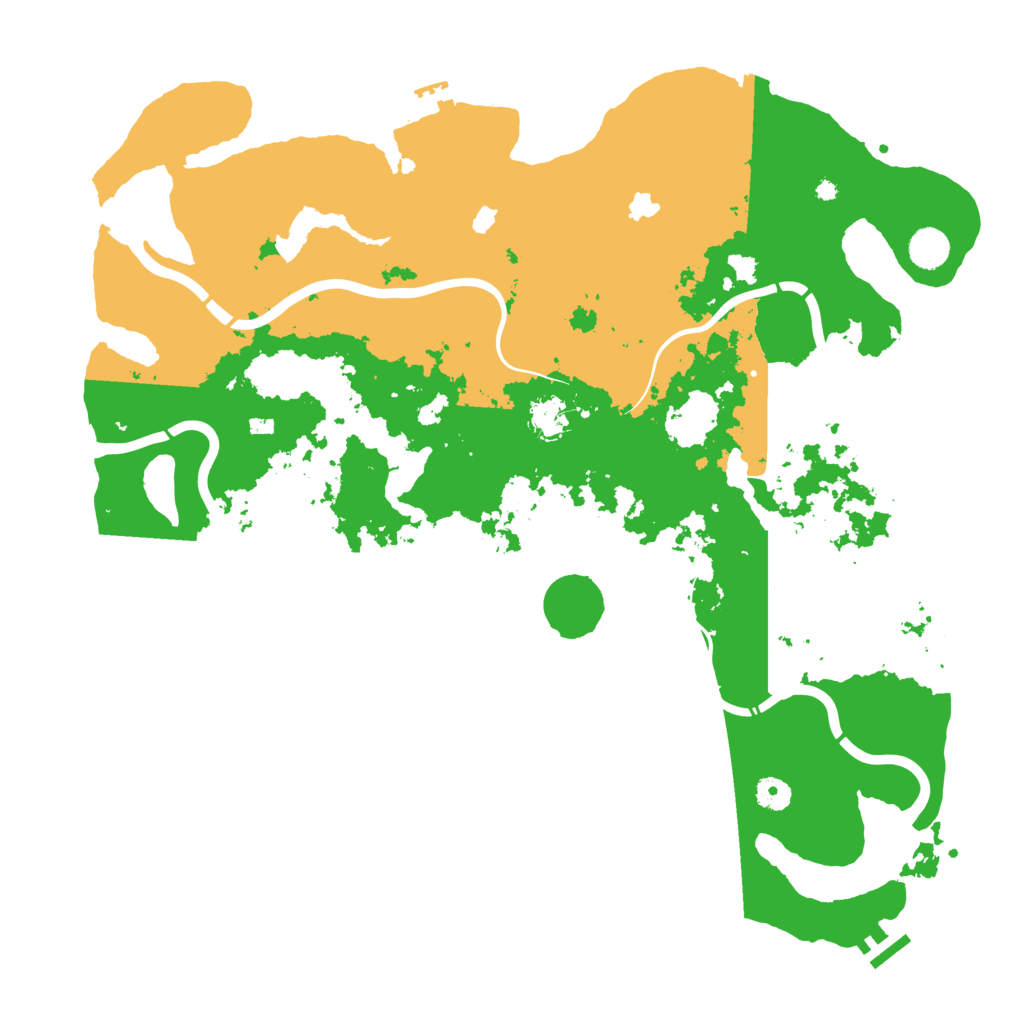 Biome Rust Map: Procedural Map, Size: 4500, Seed: 369443