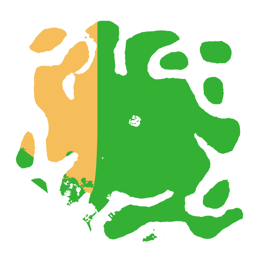 Biome Rust Map: Barren, Size: 3500, Seed: 634295168