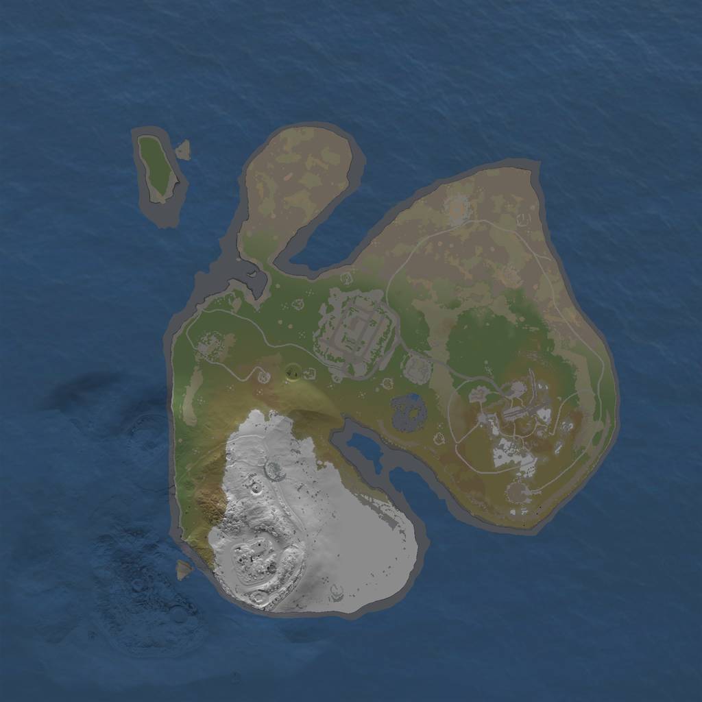 Rust Map: Procedural Map, Size: 1900, Seed: 1978, 4 Monuments