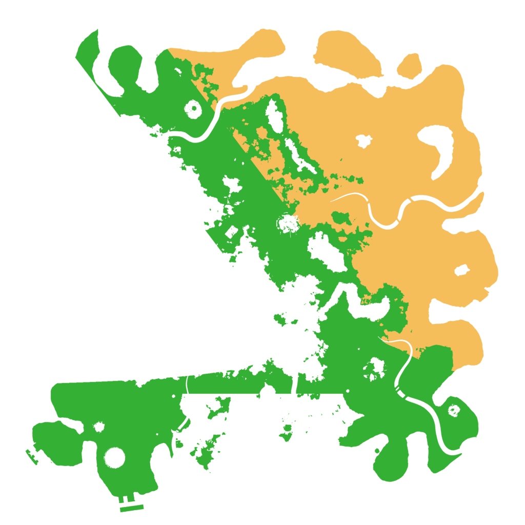 Biome Rust Map: Procedural Map, Size: 4500, Seed: 43656