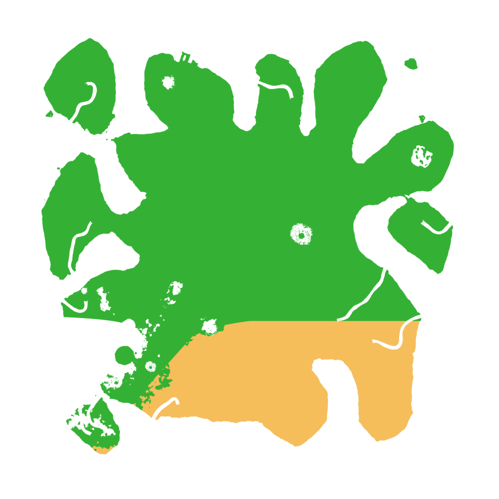 Biome Rust Map: Procedural Map, Size: 3500, Seed: 377561661