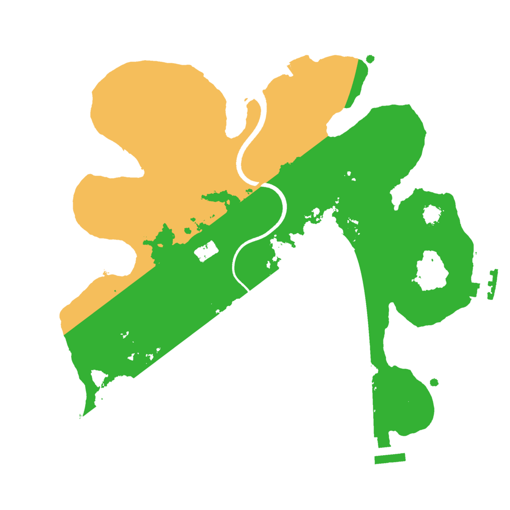 Biome Rust Map: Procedural Map, Size: 2500, Seed: 54354