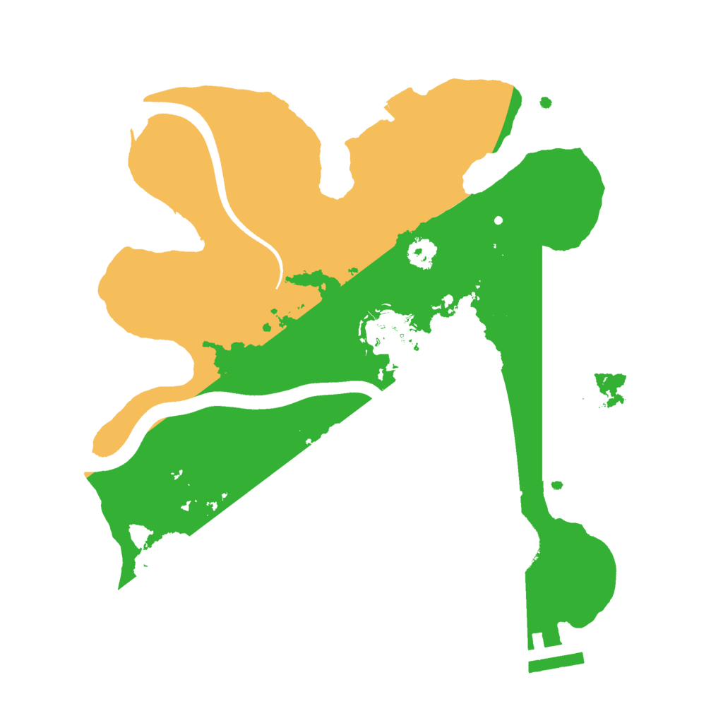 Biome Rust Map: Procedural Map, Size: 2500, Seed: 54354