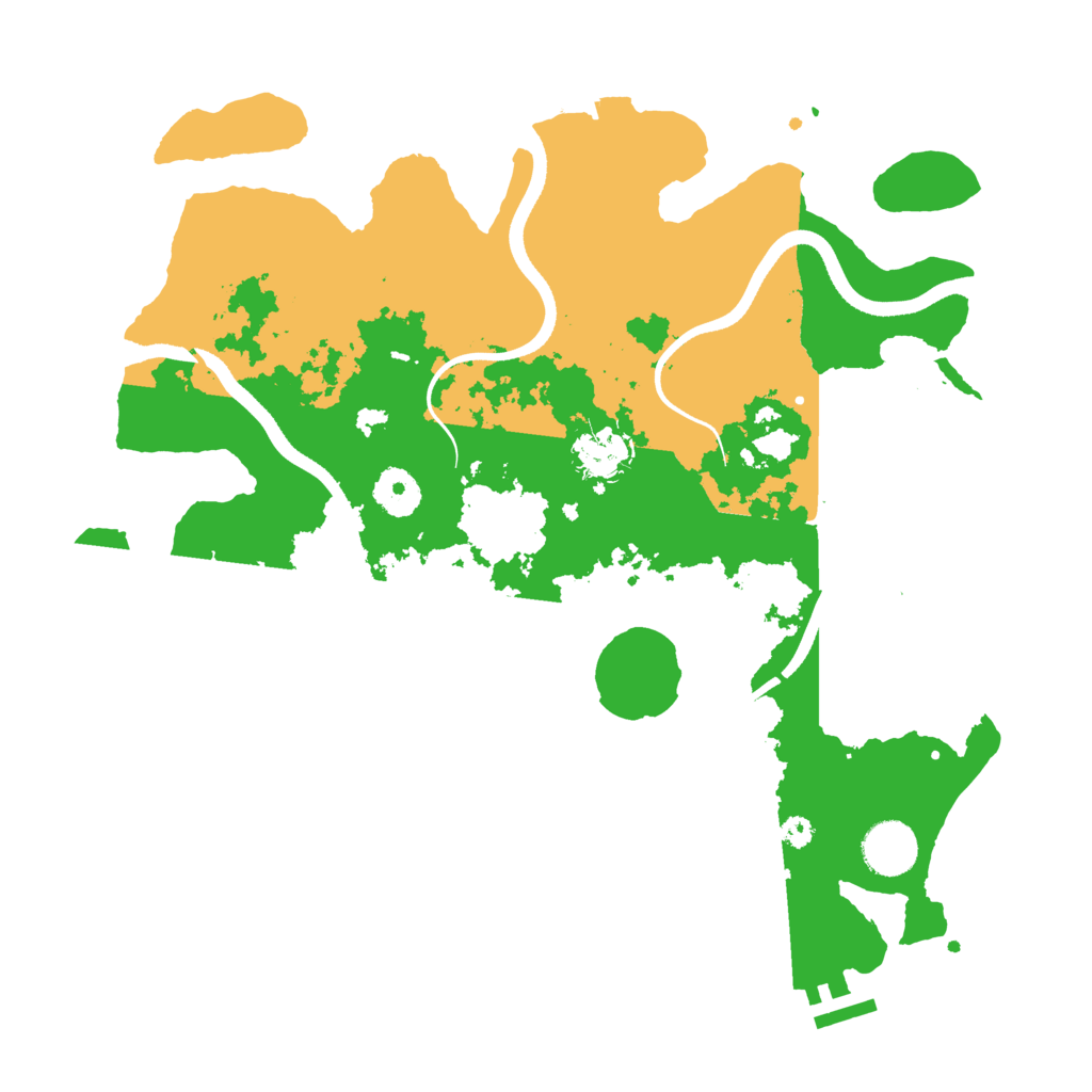 Biome Rust Map: Procedural Map, Size: 3500, Seed: 786243653