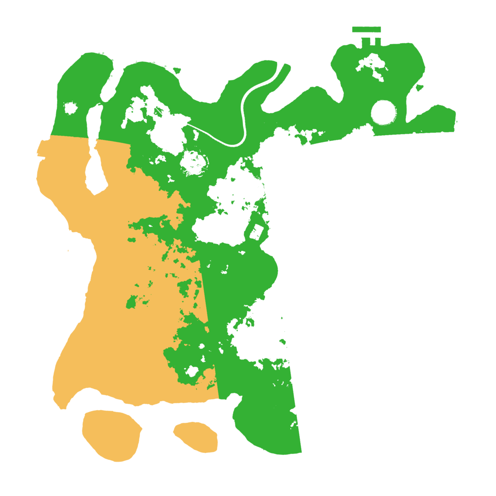 Biome Rust Map: Procedural Map, Size: 3500, Seed: 1454148663