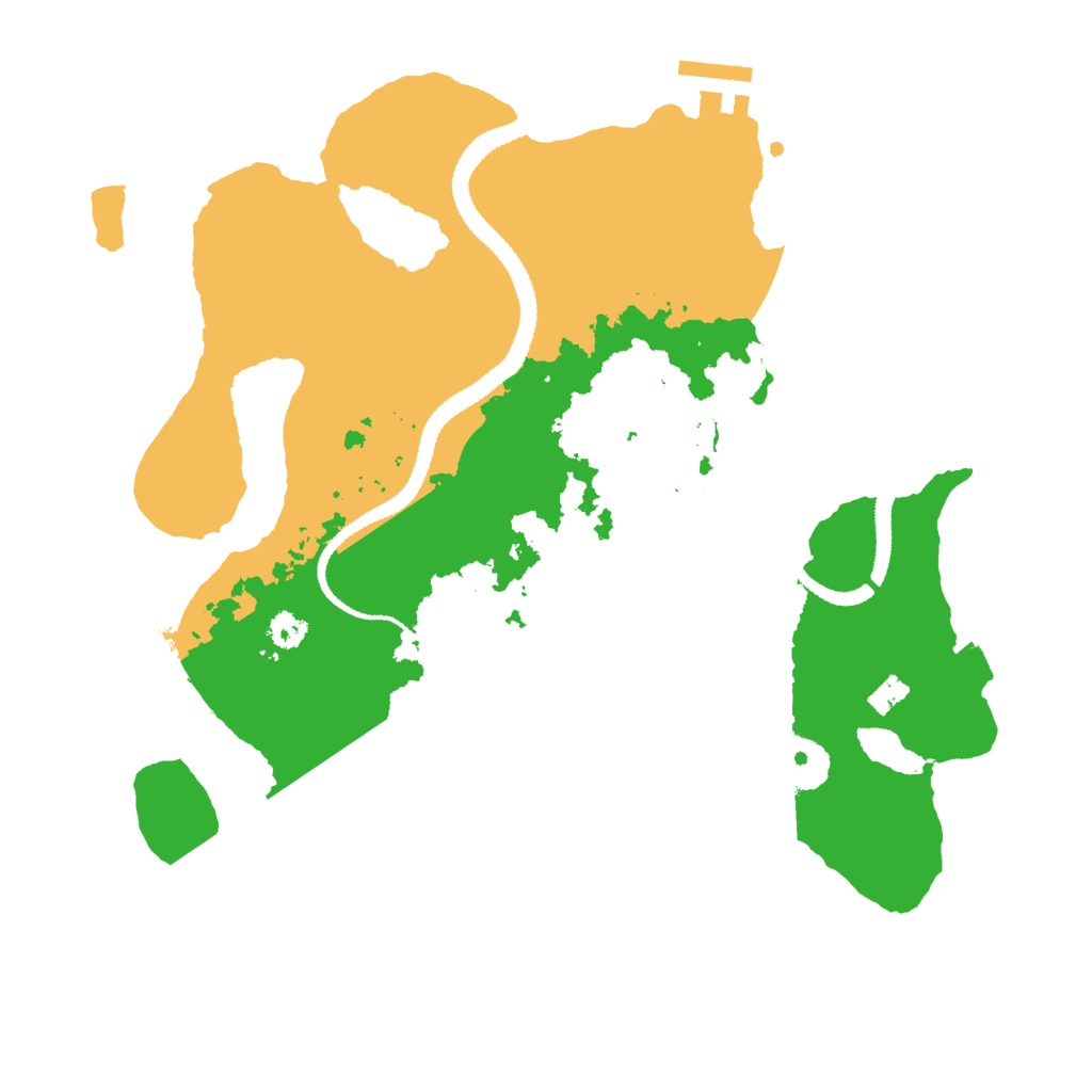 Biome Rust Map: Procedural Map, Size: 3000, Seed: 4826