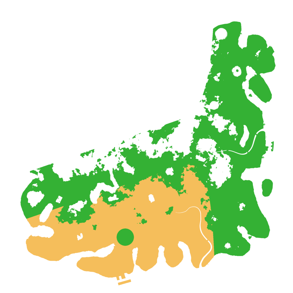 Biome Rust Map: Procedural Map, Size: 4500, Seed: 3704