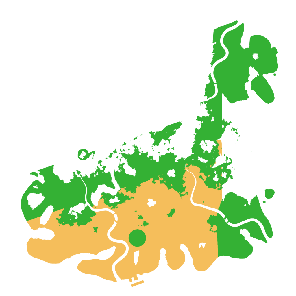 Biome Rust Map: Procedural Map, Size: 4500, Seed: 3704