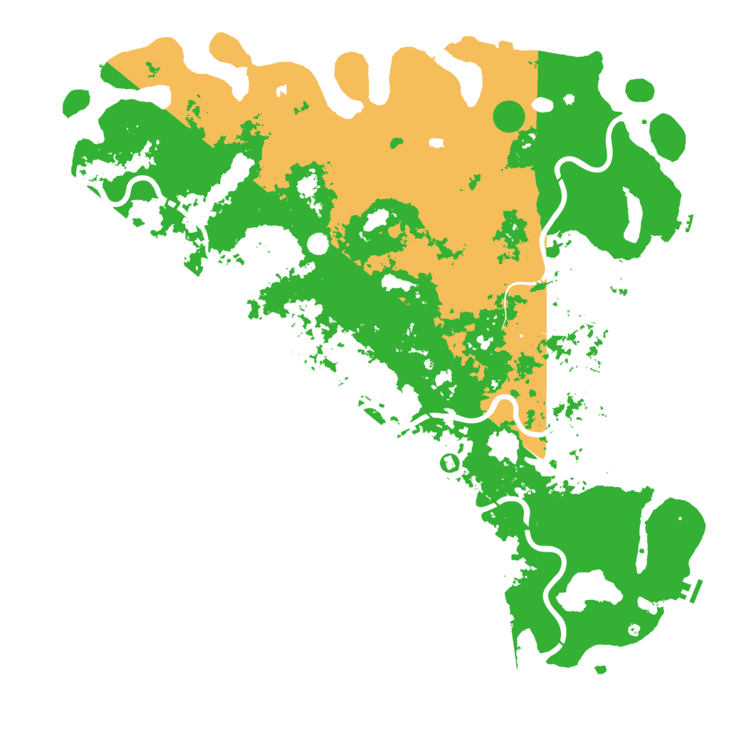 Biome Rust Map: Procedural Map, Size: 6000, Seed: 98875789