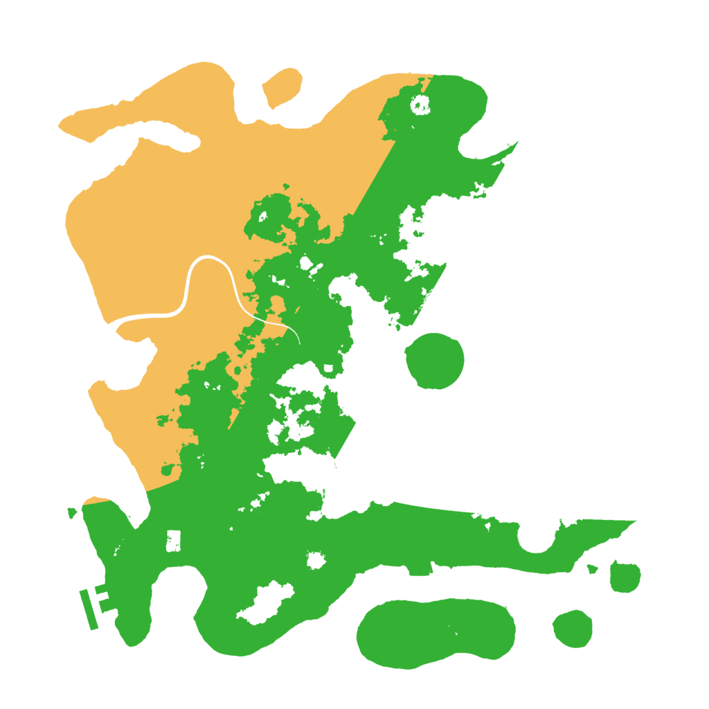 Biome Rust Map: Procedural Map, Size: 3500, Seed: 345550