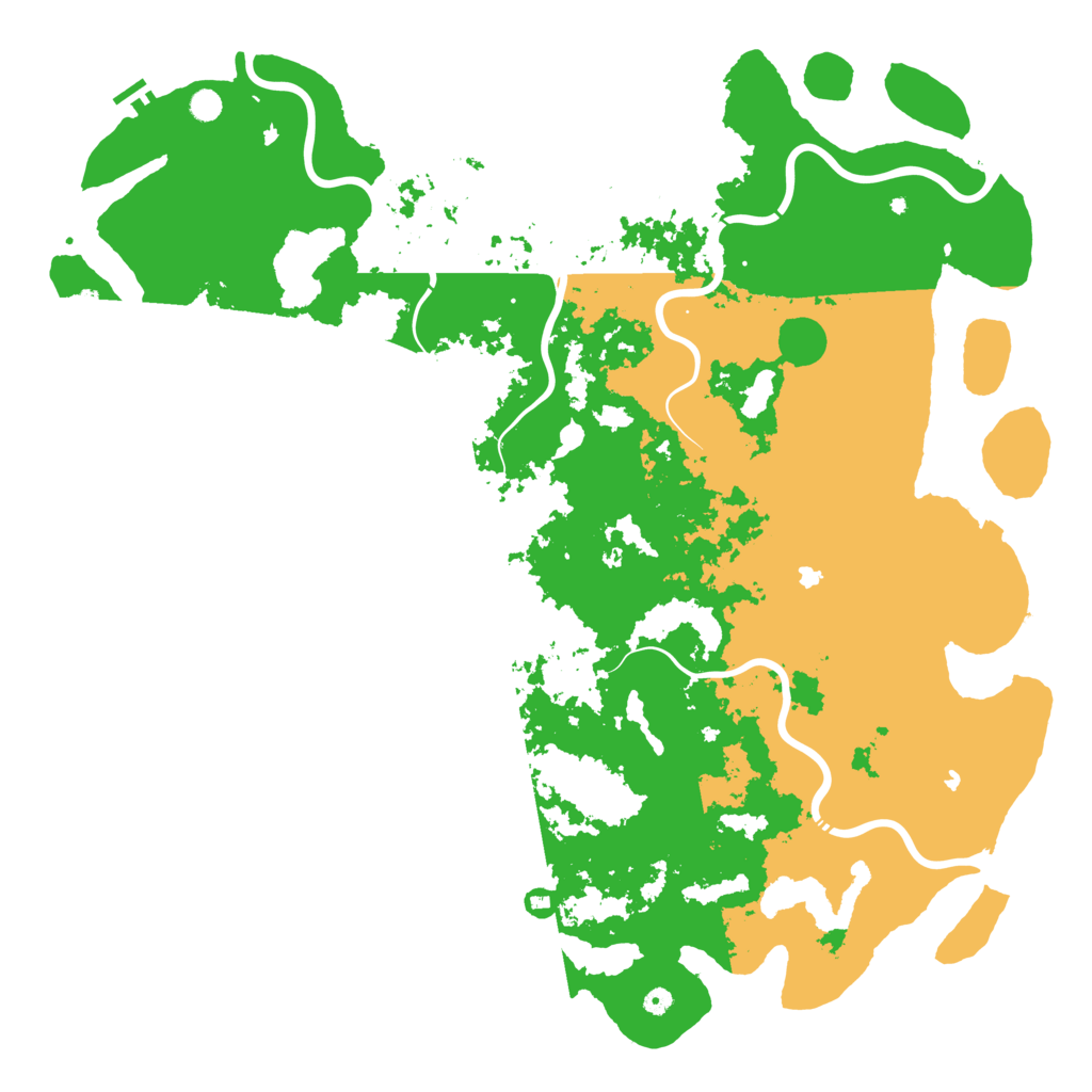 Biome Rust Map: Procedural Map, Size: 6000, Seed: 373401533