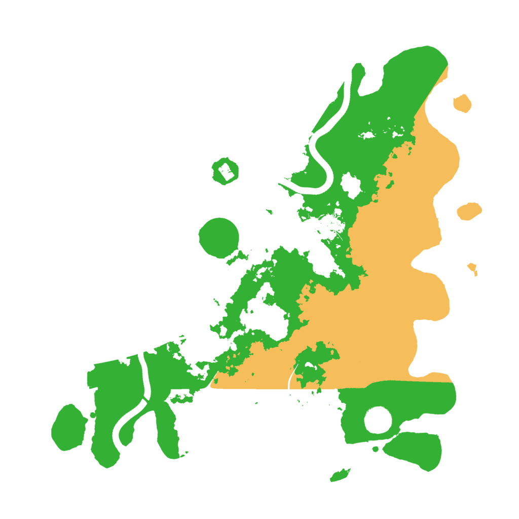 Biome Rust Map: Procedural Map, Size: 3500, Seed: 889256