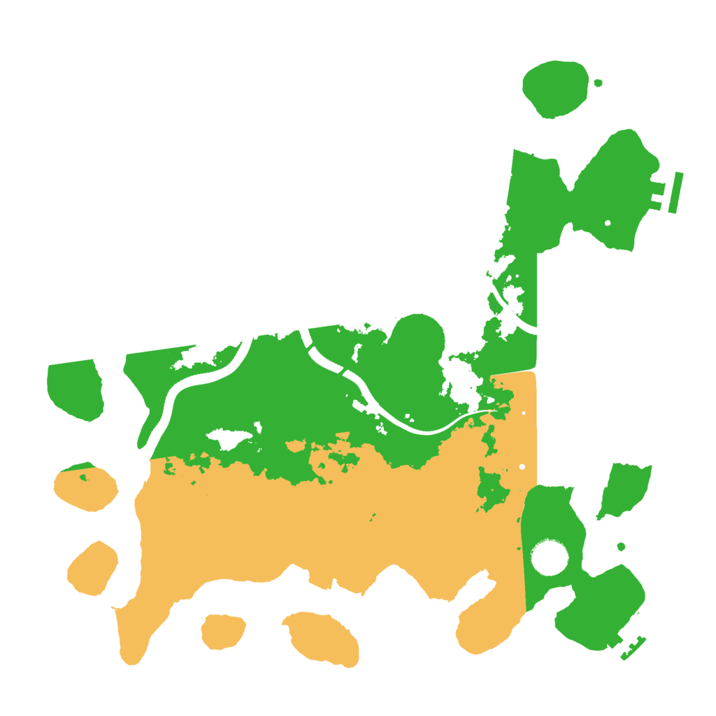 Biome Rust Map: Procedural Map, Size: 3500, Seed: 345496