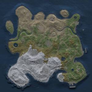 Thumbnail Rust Map: Procedural Map, Size: 3250, Seed: 2147483647, 13 Monuments