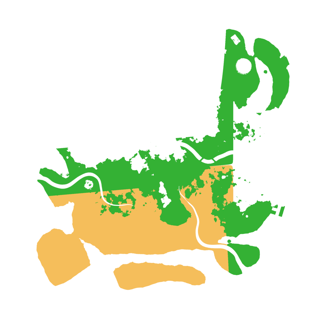 Biome Rust Map: Procedural Map, Size: 3500, Seed: 936328